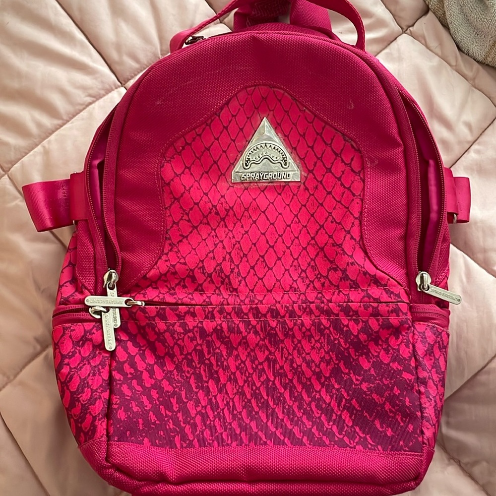 Sprayground rython hot pink backpack in great condition